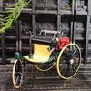 1/12 1886 Vintage Classic Car No.1 Alloy Car Model Simulation Tricycle Toy for Children Gift Collection F499