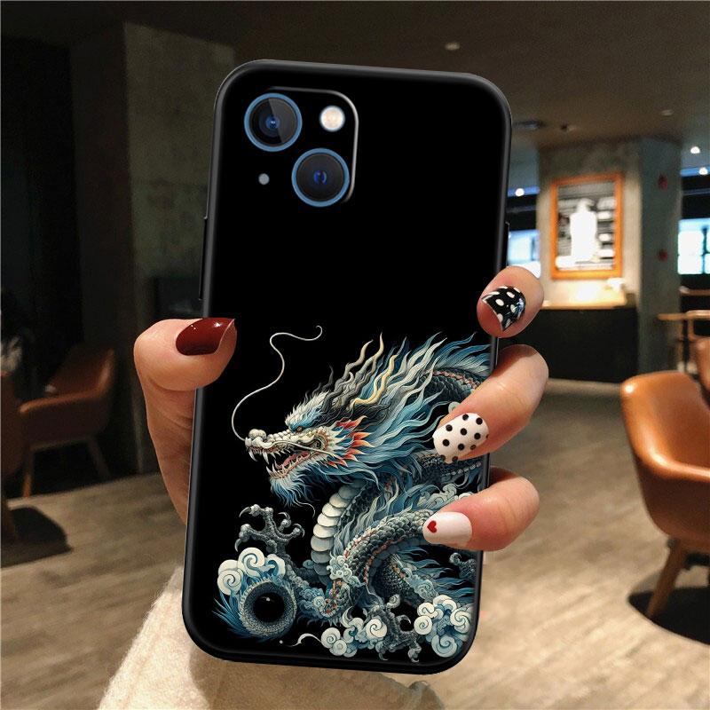 IK23 Chinese Dragon New High-End Shell Phone Case for iPhone SE X XS XR 16E 17 11 Pro Max 8 7 6 6s Plus Air