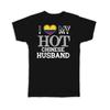 Gift T-Shirt : I Love My Hot Colombian Husband Colombia Flag Country Valentines