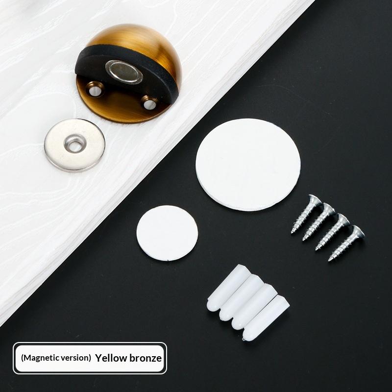 §1 Set Silicone Anti-Collision Buffer New No-Drill Magnetic Door Stopper For Glass & Bedroom Doors Windproof Floor Mount