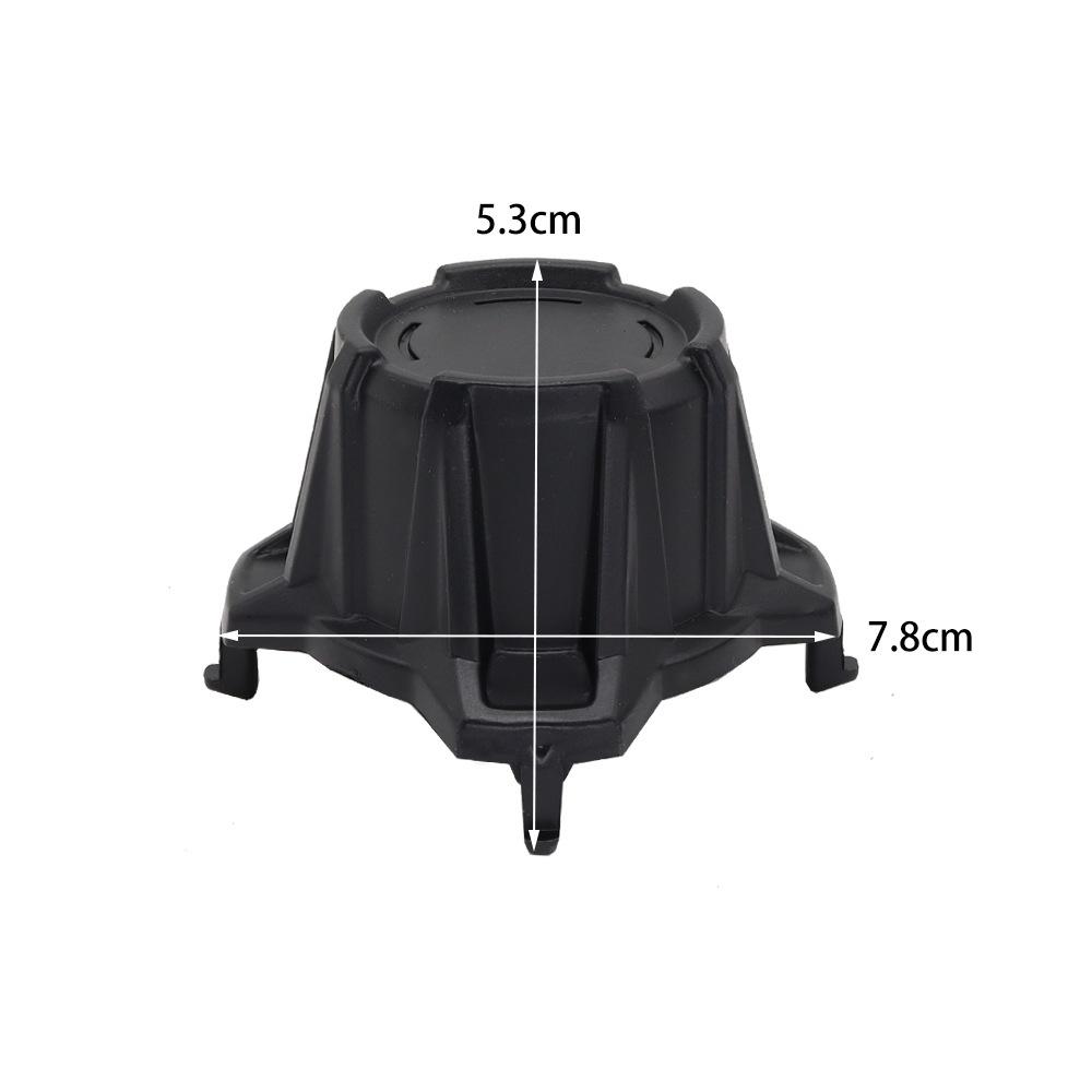 4 Pcs. Black Wheel Center Caps with Central Cap for Can-Am Maverick X3 Turbo R 2017-2020