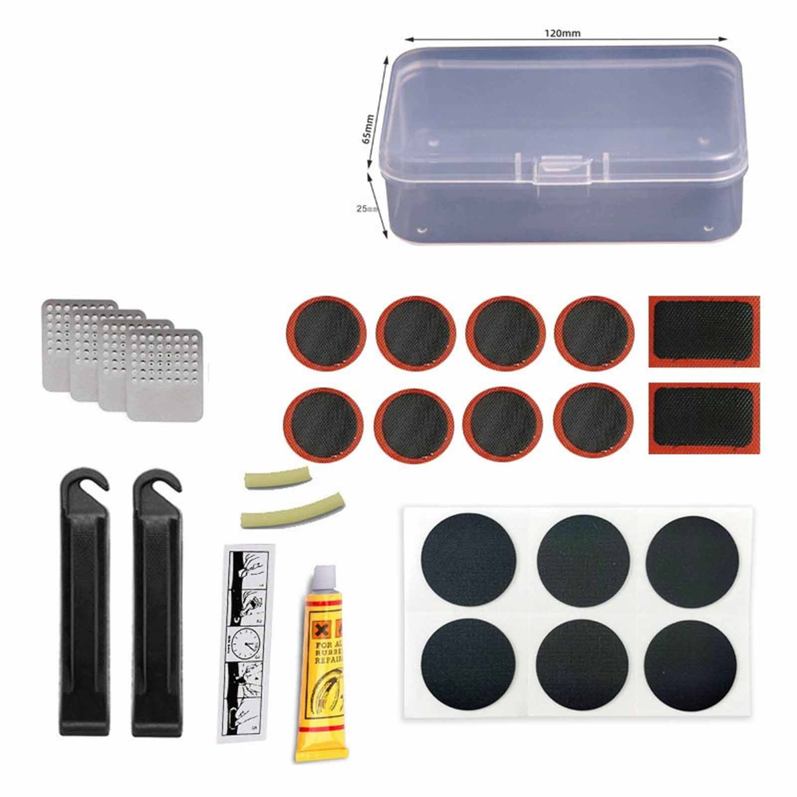Mountain Bike Tire  Set – Quick  Tire  Tools, Tire Scraper,  Film, Multi-Purpose Bike Maintenance Kit One Size