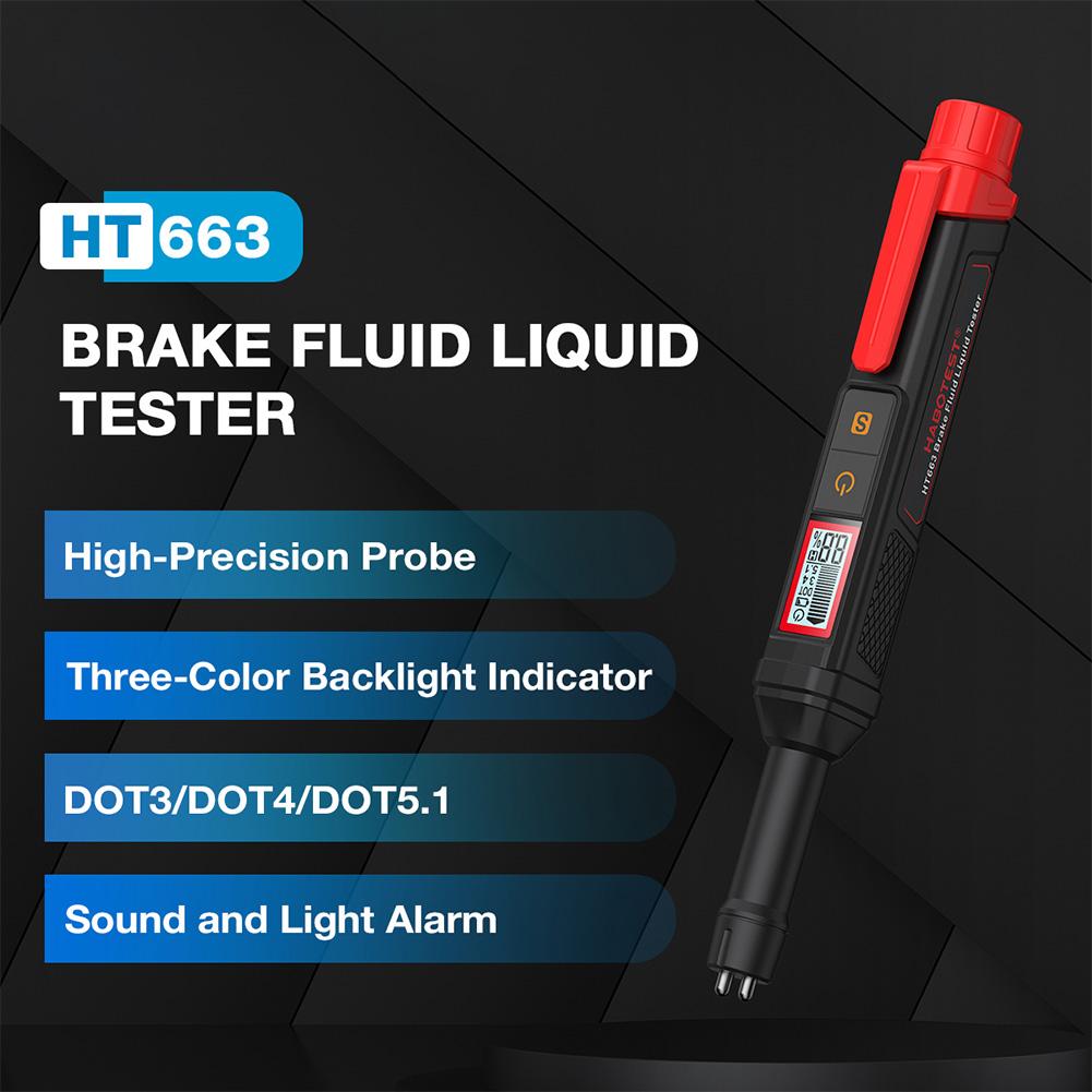 Universal Brake Fluid Tester Accurate Automotive Brake Fluid Test Auto Car Brake Oil Moisture Detector for DOT3/DOT4/DOT5.1 Car