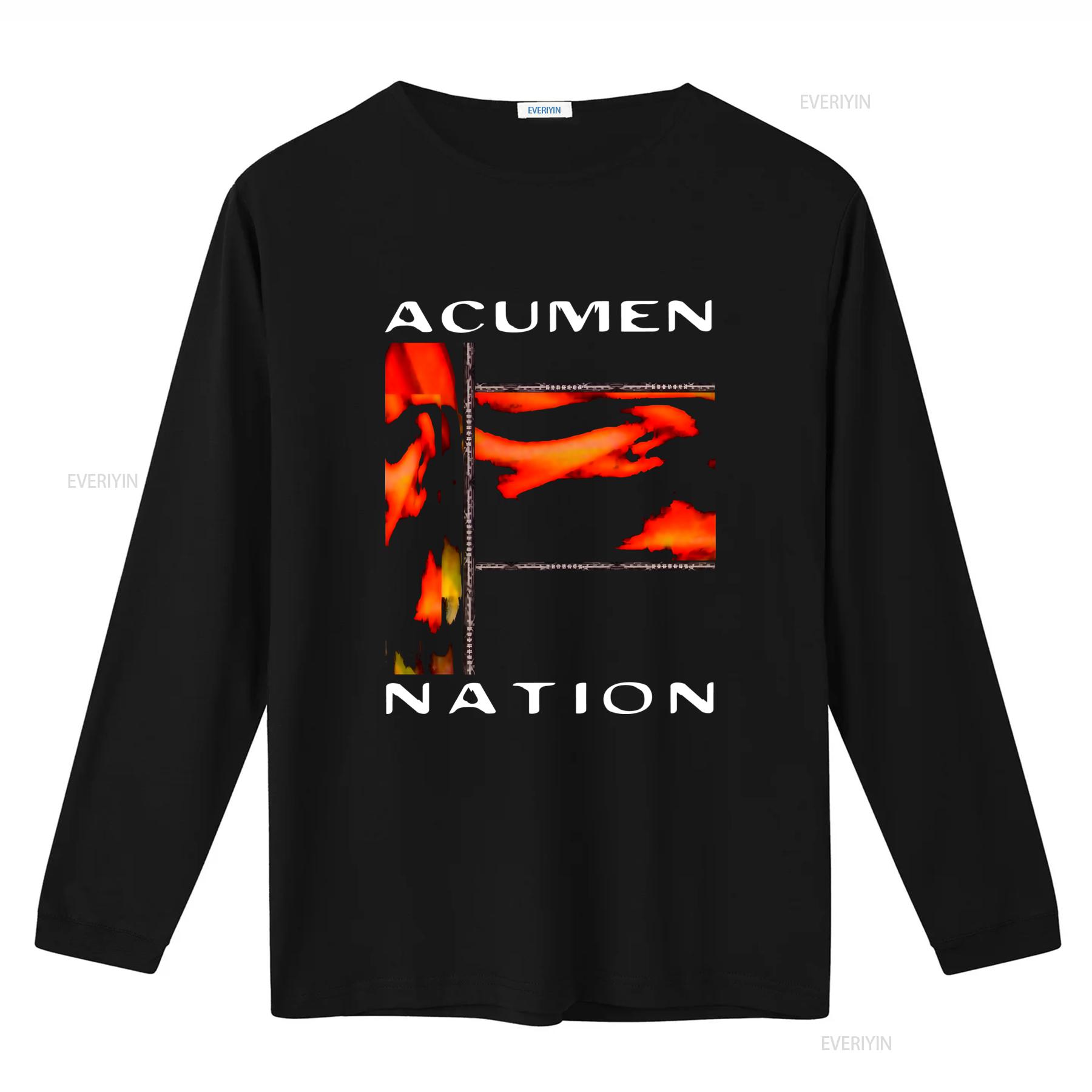 

Acumen Nation T Shirt Bold Red and Black Design Perfect for Statement Fashion vintage Washed Versatile designer clothes S