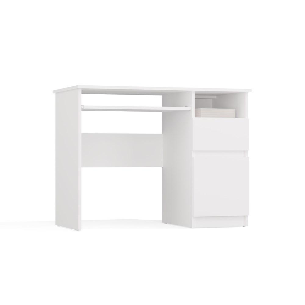 Porto Computer Desk Right White Drawer Cabinet Shelf For Home Office
