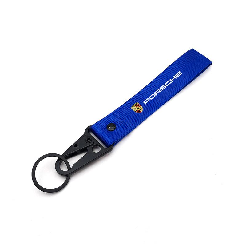 

Car Keychain Nylon Braided Wristband Lanyard For Porsche Cayenne Panamera Macan 911 Taycan Boxster Cayman 918 Pajun Accessories