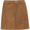2025 Summer A-Line Deconstructed Suede-Look Mini Skirt