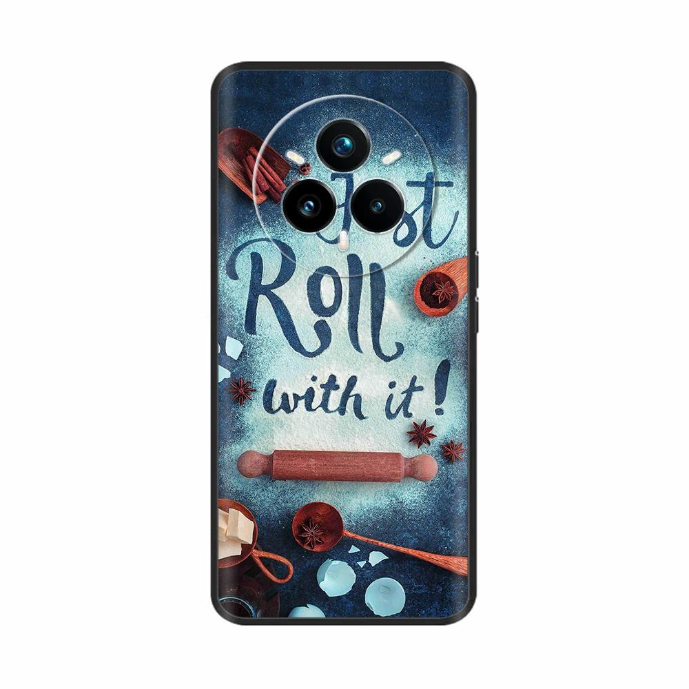 Für Realme 14 Pro Plus Hülle Rückseite Girly Mode Herz Blume Malerei Weiche TPU Hülle Fundas Für Oppo Realme 14 Pro+ Hüllen