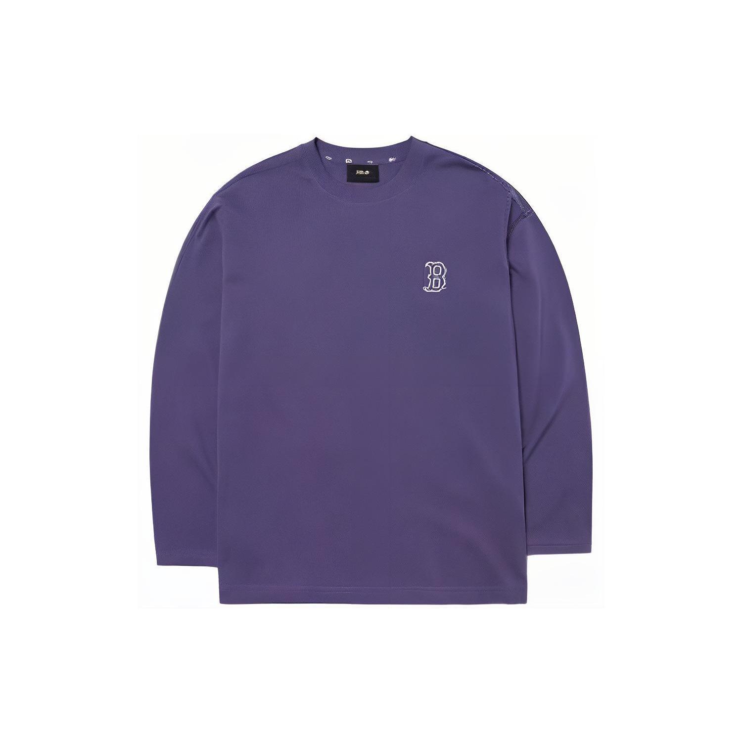 MLB T Shirts Unisex Purple Crew Neck Moderate Straight Fit 3ATSL0314-43NYL XS