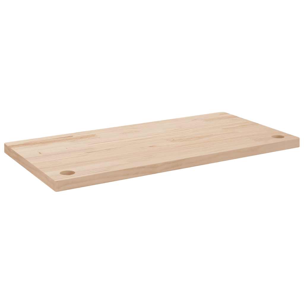 Blat Biurka, 80X40X2,5 Cm, Lite Drewno Sosnowe