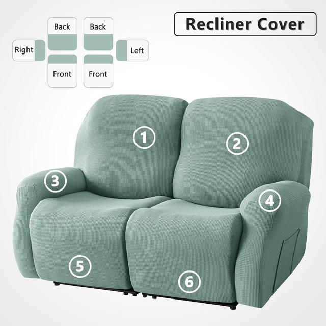 Water Repellent Recliner Sofa Cover Stretch Jacquard Slipcover Washable Relax Armchair Cover