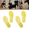 2Pair Foot Shaped Floor Markers PVC Non Slip Educational Footprint Markers for Preschool Classroom Kindergarten Yellow