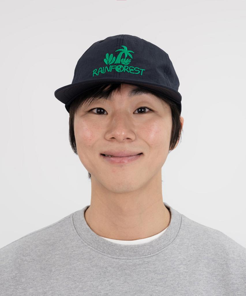 BIGWAVE COLLECTIVE Rainforest Hawaii Nylon Cap (Navy)