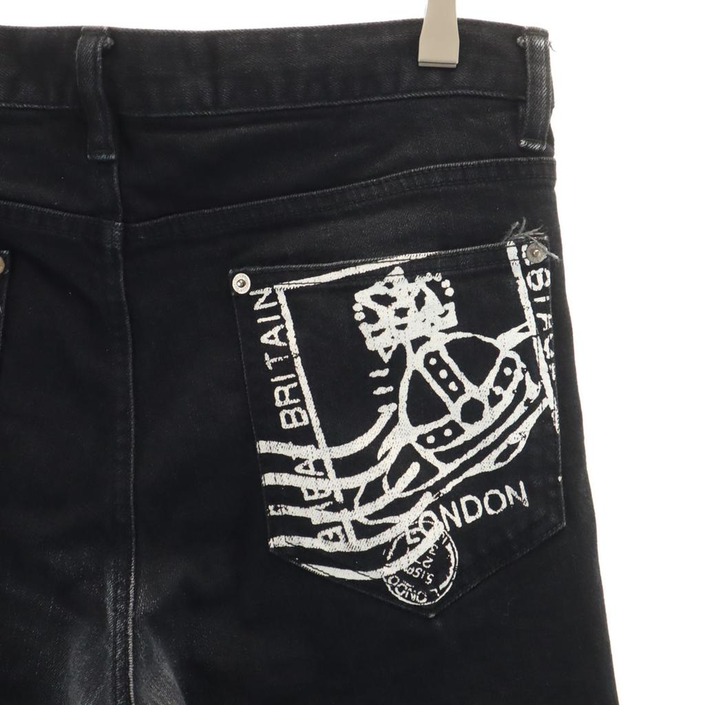 Vivienne WestwoodMAN made in Japan Skinny denim pants 46 black jeans Men's Used
