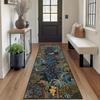 American Pastoral Jungle Green Print Runner Rug Animal Print Tiger Rug Kitchen Living Room Porch Balcony Kitchen Hallway Decor
