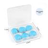 Reusable Silicone Clay Ear Plugs 6Pcs Soft Noise Cancelling with Storage Case for Sleep Travel Study Work