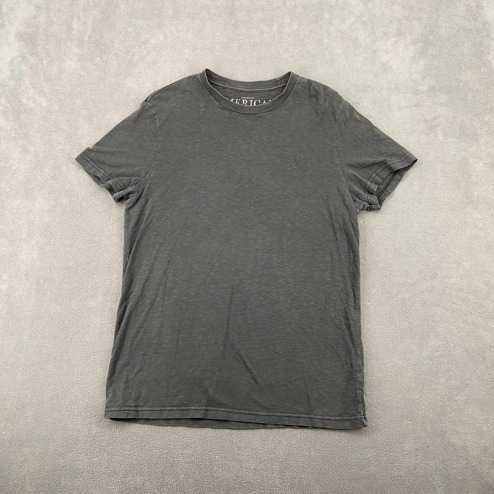 American Eagle Outfitters T Shirt Mens Large Gray Space Dye Cotton Athletic Fit M
