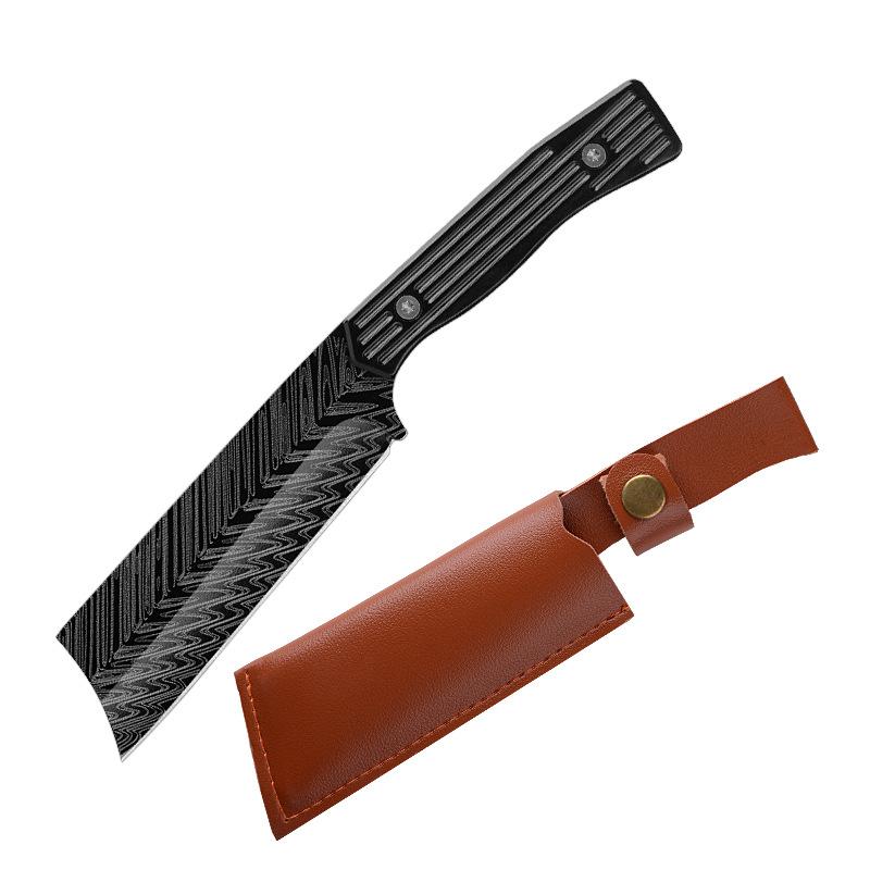 

Нож из нержавеющей стали для разделки мяса, нарезки, очистки, резки, рыбалки, барбекю, кухонный нож