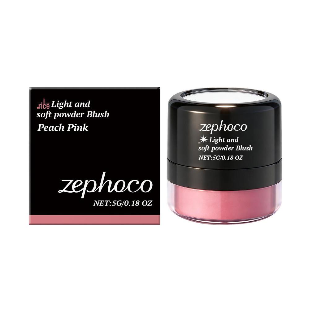 Zephoco Rosy Glow Matte Blush - Light, Soft & Pigmented for Natural Contouring.