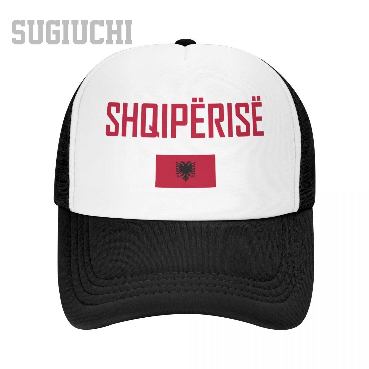 

Unisex Mesh Cap Hat Albania SHQIPERISE Flag And Font Trucker for Unisex Women Baseball Caps Outdoors Cool