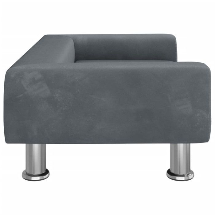 VidaXL Children's Sofa Dark Grey 70x45x26.5 Cm Velvet 3196331