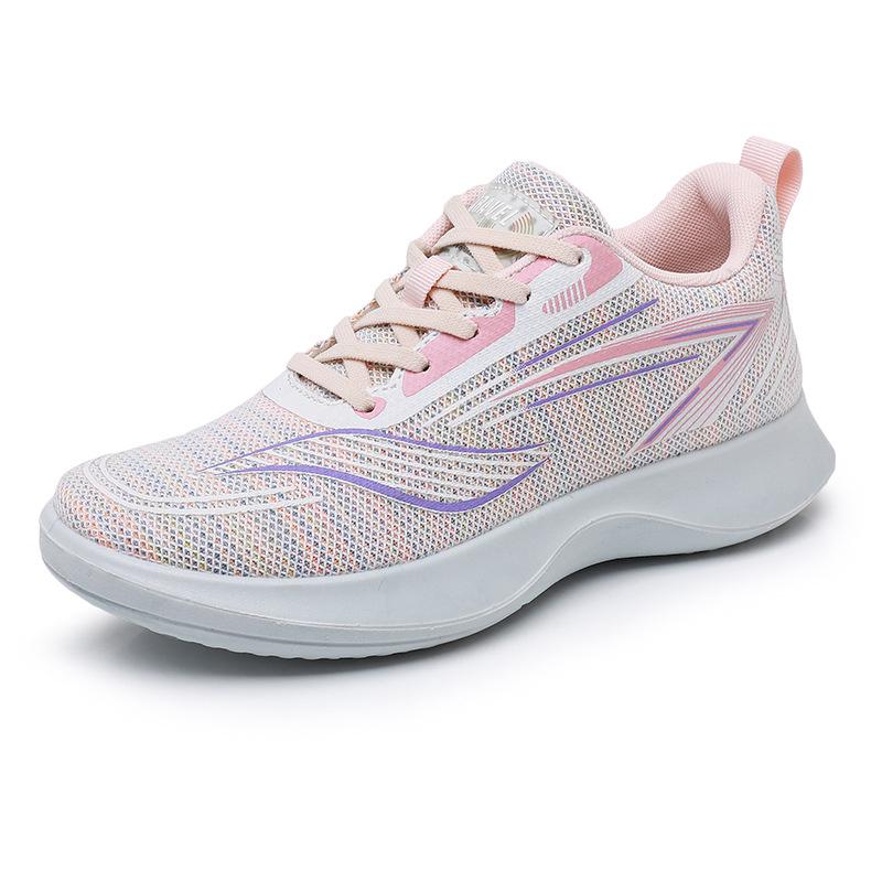 2025 New Fashion Casual Shoes Comfortable Women Breathable Antiskid Sneakers Men Mesh Flat Shoes