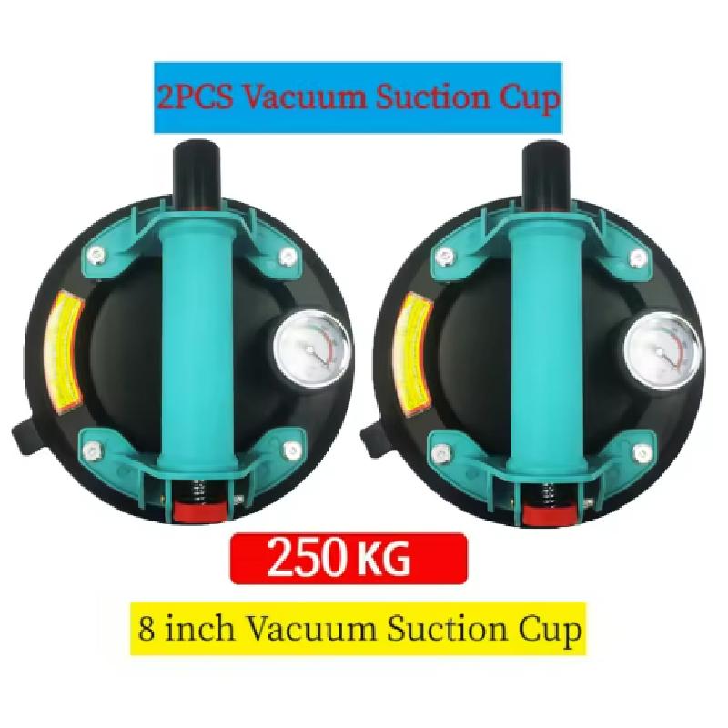Vacuum Suction Cup 250 Kg Carrying Capacity 8 Inch Vacuum Suction Cup Heavy Duty Lifter for Granite Tile Glass Manual Lifting