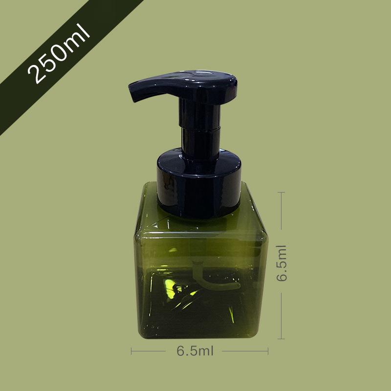 100-650Ml Kare Şişe Sıvı Sabun Çırpılmış Köpük Noktaları Şişeleme Şampuan Losyon Duş Jeli Pompalı Şişeler ve Sabunluk