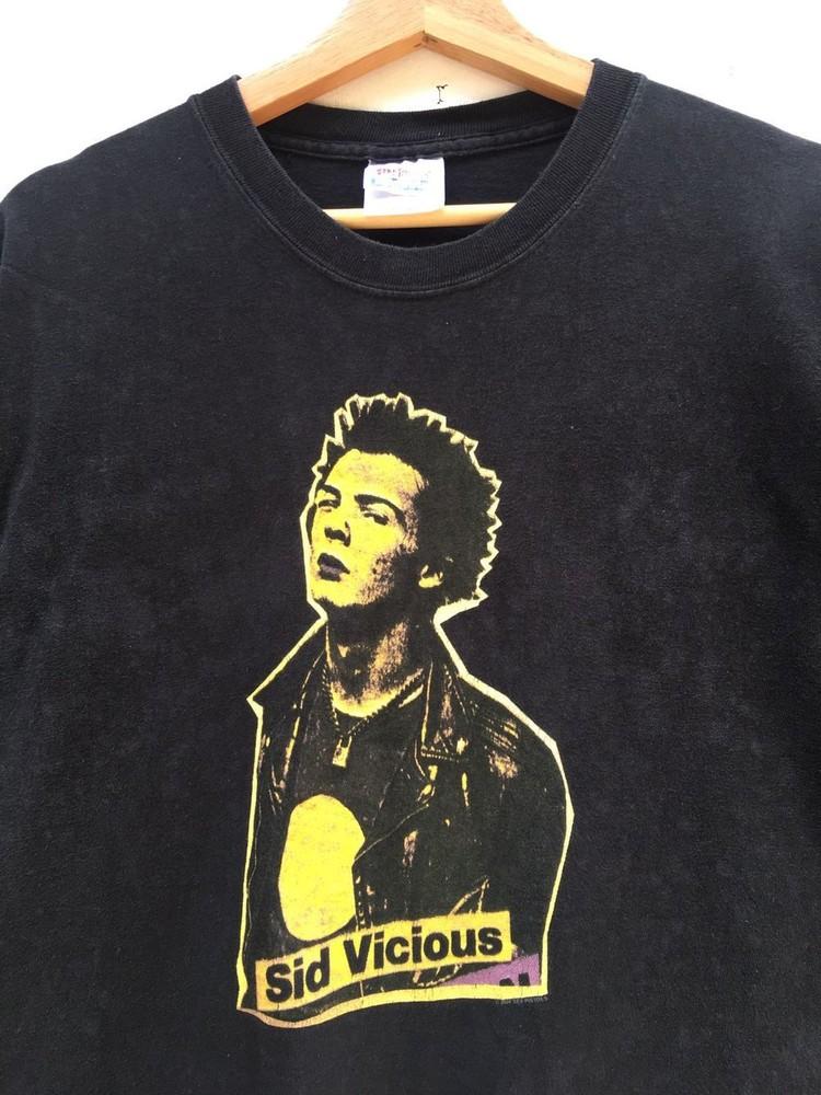 Vintage 00’s Sid Vicious Sex Pistols Black Unisex Tshirt Men Women KH13666 Unisex T-Shirt XXXL