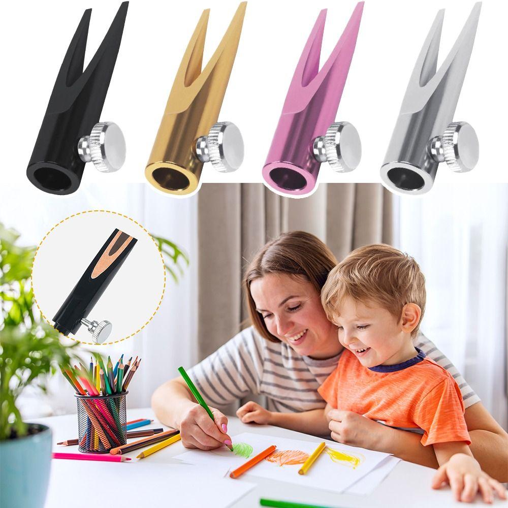 Adjustable Screw Eyebrow Pen Sharpening Tool Firmly Fixing Duckbill Brow Pen Sharper For Beginner