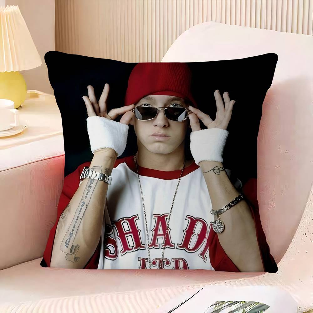 Супер Рэпер Эминем Офисная Подушка Наволочка Автомобильная Подушка Чехол 45X45СМ Поясничная Наволочка Диванная Наволочка 16x16Inch