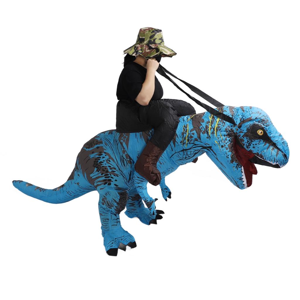 Inflatable Dinosaur Costume for Adult Waterproof Ride On T Rex Funny Blow Up Costume for Halloween