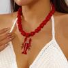 Nový bohémský náhrdelník s přívěskem humra pro ženy, zvířecí humr v oceánském stylu, korálkový choker, letní plážová párty, přívěsek, šperky, dárky