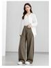 Xin Ge Cotton Loose Casual Long Sleeve Shirt with Beaded Collar