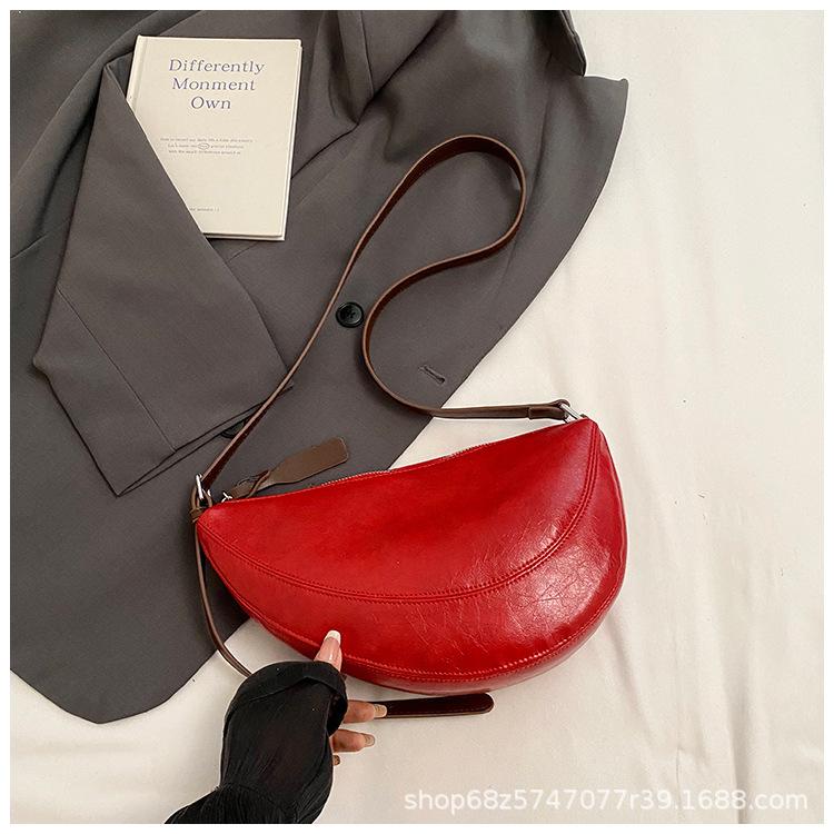 2025 Solid Color Trend Personalized Dumpling Bag, Frequent Commuter Bag, Simple Women's Bag, Shoulder Bag, Crossbody Bag, New Women's Bag