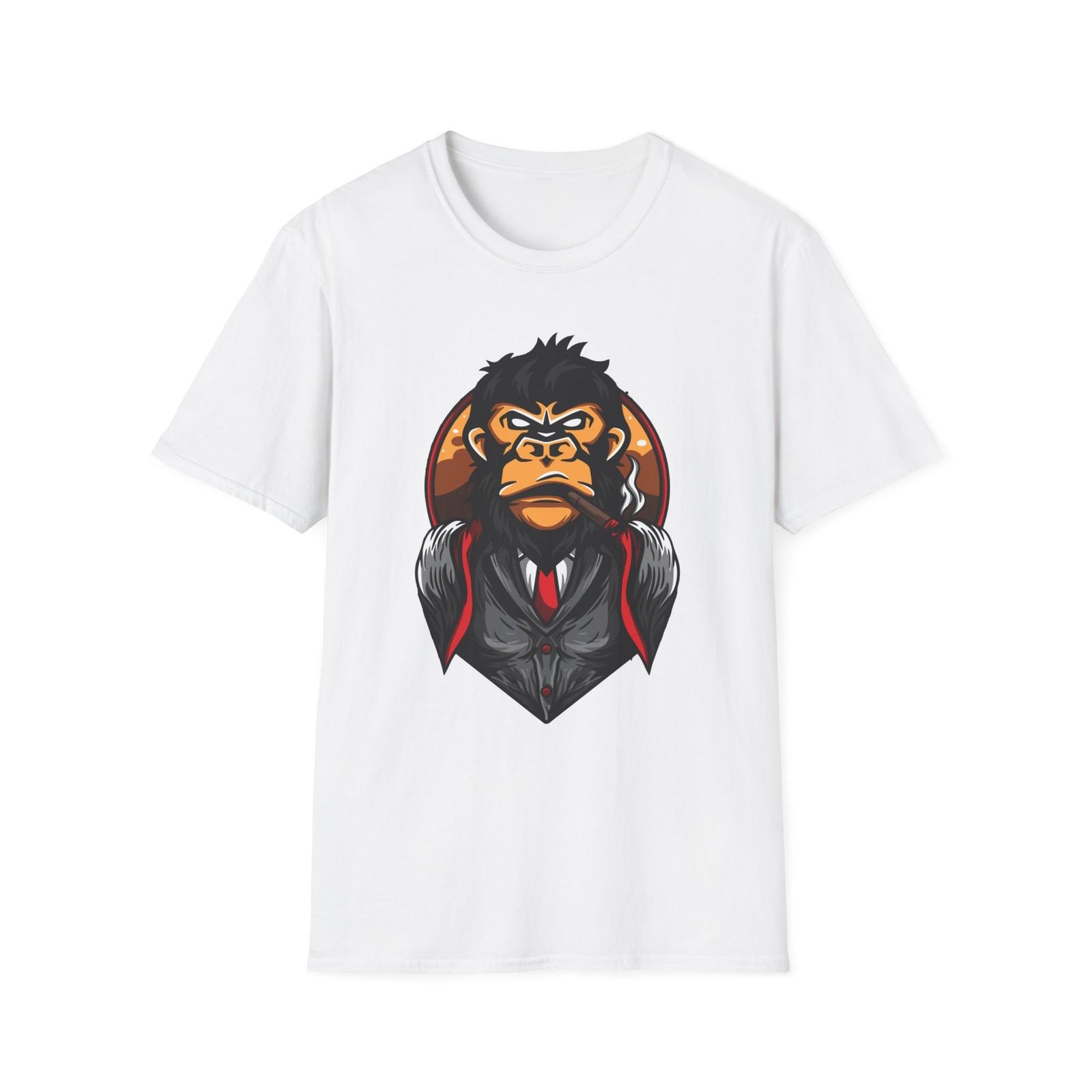 Smoking Monkey T-Shirt, Multiple Colors S разноцветный
