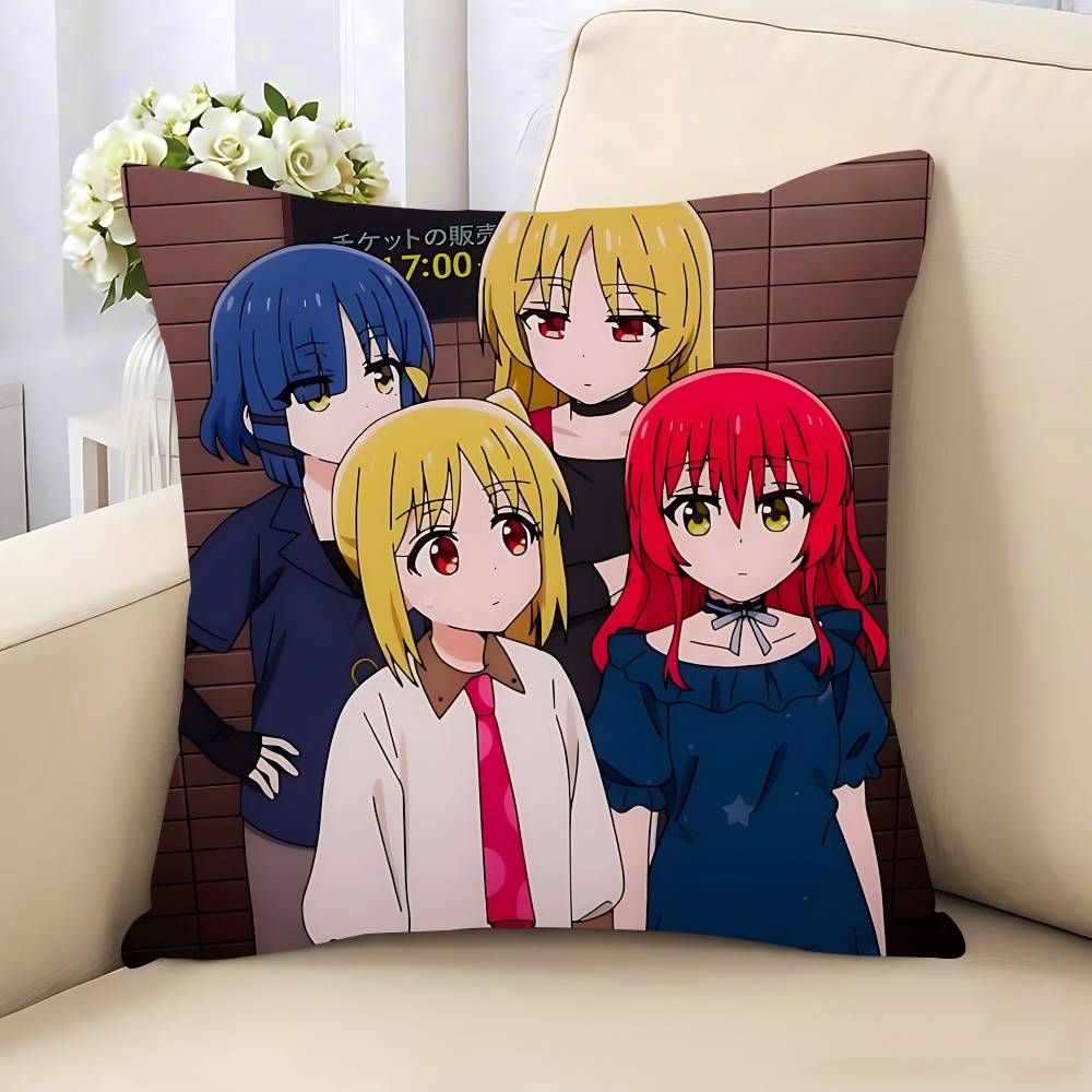 Anime Singer B-Bocchi The Rock! Pillow Case Removable Washable Cushion Cover – All-Season Soft Linen