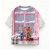 Summer Little Girl T-Shirt Cute Cartoon Print Casual Fashion Top