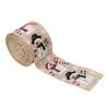 Christmas Snowman Ribbon Rustic Holiday Wired Edge Ribbon for Gift Wrapping DIY Christmas Tree Bows Wreaths Craft Decoration