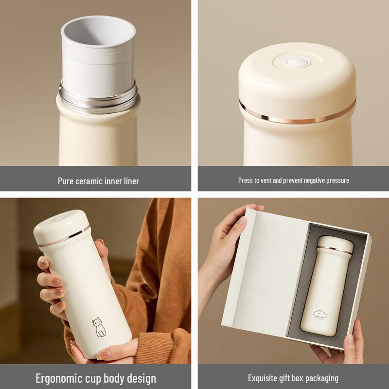 Ceramic Insulated Portable Mug