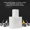 Electric Vehicle Digital Display Dual USB PC 12V-100V To 5V 3A Adapter Charger
