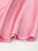 Silk Satin V-neck Backless Spaghetti Strap A-line Dress for Women - New European American Style