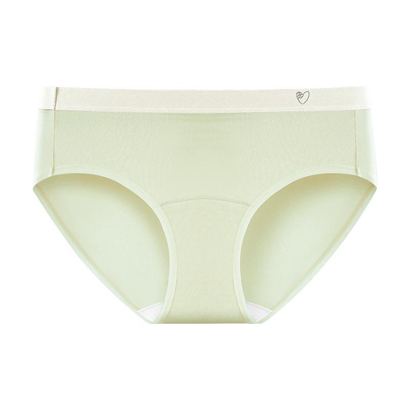 Girls Spring and Autumn Cotton Extended Crotch 7A Antibacterial Middle Waist Triangle Briefs