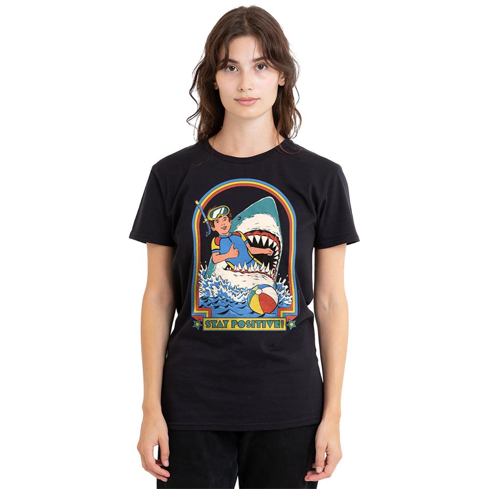 Steven Rhodes Womens/Ladies Stay Positive T-Shirt