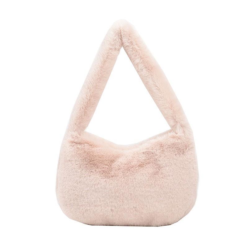 

Plush Bag Women s New Fashionable Simple Short Cloud All-matching Foreign Style Large Capacity One-shoulder Underarm хакі