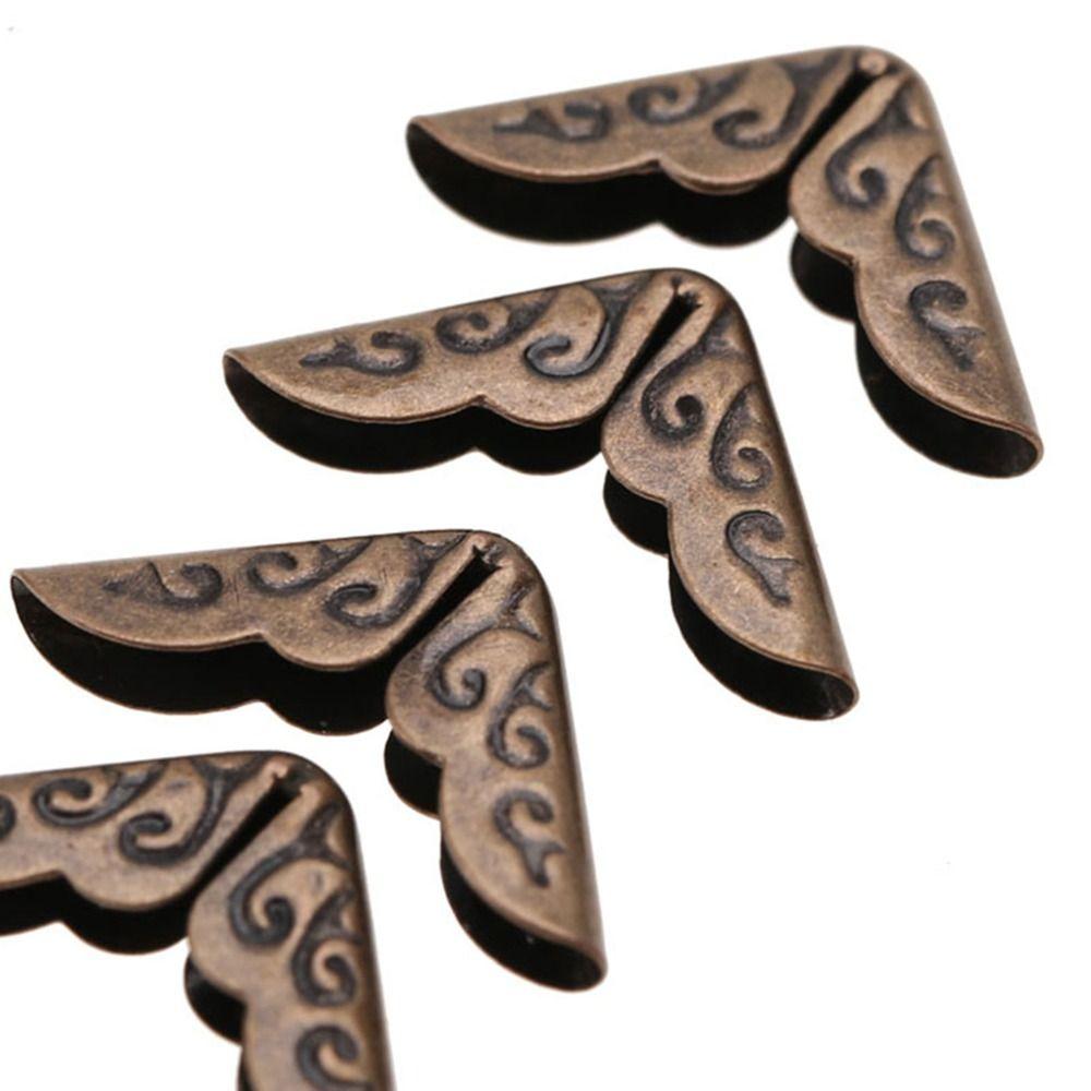 50PCS Gold / Bronze / Yellow Metal Book Corner Protectors