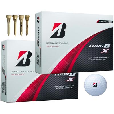 BRIDGESTONE Golfový míček Bridgestone TOUR BX XS 2024 Model 2 tucty s bonusem (XCorporate2 desítky)