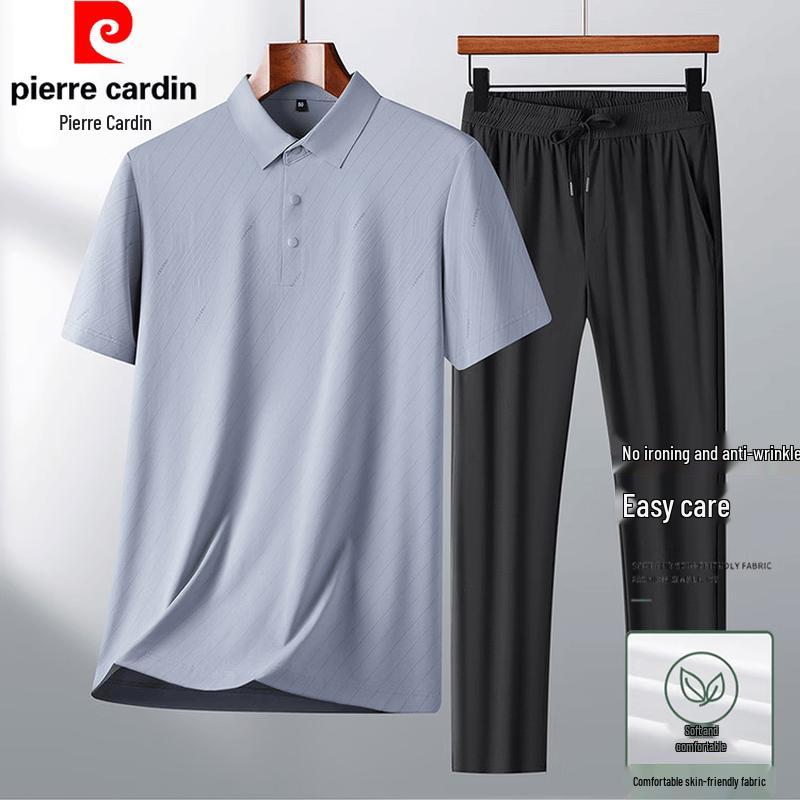 Pierre Cardin Men s Summer Cool-Touch Casual Two-Piece Set 56