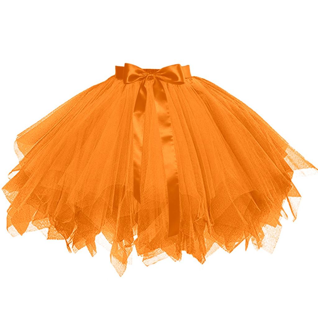Women's Skirt Boneless Skirt Mesh Lace-Up Skirt