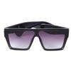 Rectangle Sunglasses Large Black Frame Sunglasses PC Light Weight Gradient Sunglasses for Outdoor Travel Beach